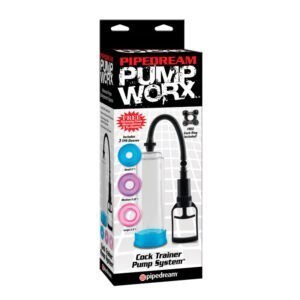 Pipedream Pump Worx 4-Piece Cock Trainer Pump System - Clear/Assorted