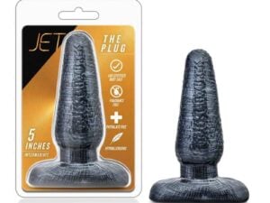Blush Jet The Plug 5-inch Carbon Metallic Black Butt Plug