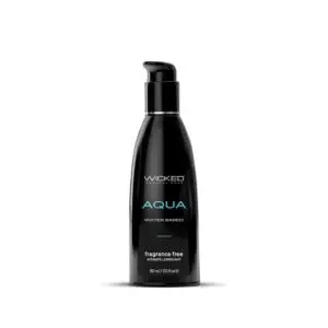 Wicked Sensual Care Collection Aqua Water-Based Lubricant 2 oz. - Silky Smooth, Aloe Enriched, Paraben-Free