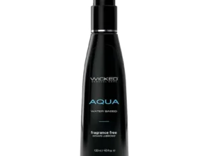 Wicked Sensual Care Collection Aqua Water-Based Lubricant 4 oz. - Silky Smooth, Long-Lasting, Paraben-Free