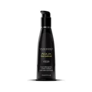 Wicked Aqua Sensitive Water-Based Lubricant by Wicked Sensual Care Collection - 4 oz.