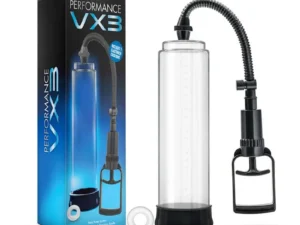 Blush Performance VX3 Male Enhancement Pump System with Clear Cylinder and Stay Hard Cock Ring