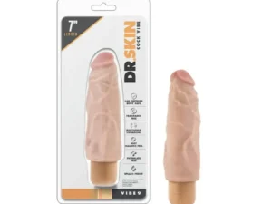 Blush Dr. Skin Cock Vibe #9 – 7.5 Inch Realistic Vibrating Dildo in Beige