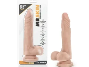 Blush Dr. Skin Stud Muffin Realistic 8.5 Inch Dildo with Balls