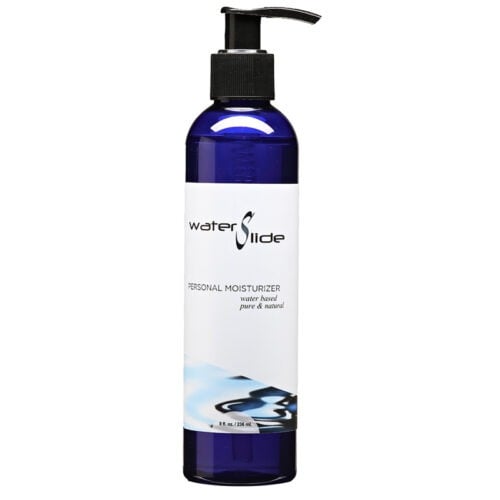 Earthly Body Water Slide Lubricant 8oz Pump - Gentle Water-Based Personal Lubricant