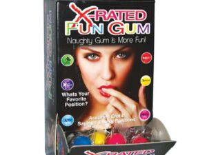 Hott Products Unlimited X-Rated Fun Gum Wall Mount Display (144 Pieces)