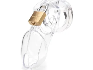 A.L. Enterprise Inc CB-6000 Clear Male Chastity Device with 3.25-inch Cage Length