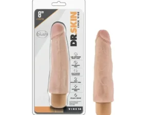 Blush Dr. Skin Cock Vibe 14 Realistic 8 Inch Vibrating Dildo - Beige
