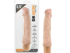Blush Dr. Skin Cock Vibe 6 Realistic 8.75-inch Vibrating Dildo – Beige