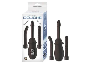 Nasstoys Unisex Douche System with 3 Interchangeable Attachments - Black, Part 2401