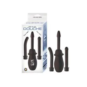 Nasstoys Unisex Douche System with 3 Interchangeable Attachments - Black, Part 2401