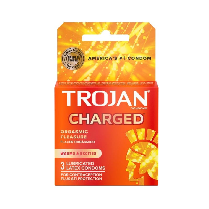 Paradise Marketing Services Trojan Charged w/Intensified Lubricant Condoms (3 Pack) - Condom Sense Paradise Marketing Services Trojan Charged w/Intensified Lubricant Condoms (3 Pack) - Condom Sense