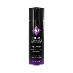 ID Lubricants Silk Hybrid Lubricant 4.4 oz. – Water-Based and Silicone Blend for Enhanced Sensation