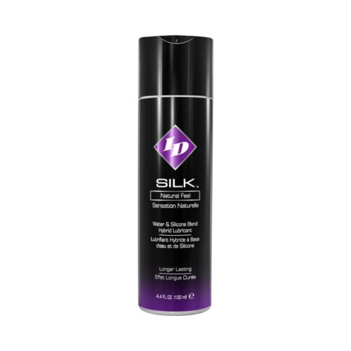 ID Lubricants Silk Hybrid Lubricant 4.4 oz. – Water-Based and Silicone Blend for Enhanced Sensation