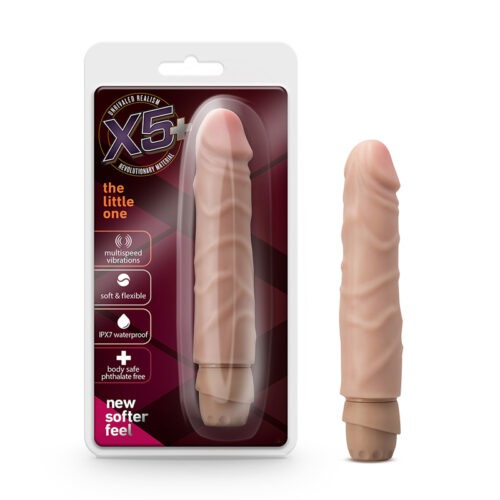 Blush X5 Plus The Little One Realistic Vibrating Dildo - 6.75 inches