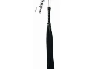 Sportsheets Sex & Mischief Mini Flogger Black – Compact BDSM Play Accessory
