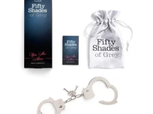 LoveHoney Fifty Shades You Are Mine Metal Handcuffs for Bedroom Bondage