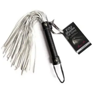 LoveHoney Fifty Shades of Grey Please, Sir Flogger Gray – Suede Tails for Sensual and Light Impact Play