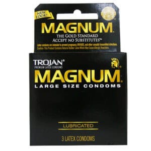 Paradise Marketing Services Trojan Magnum Larger Size Condoms – 3-Pack