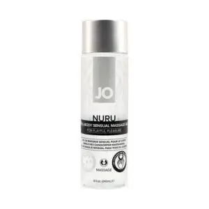 System Jo JO Nuru Full-Body Sensual Massage Gel 8 oz. – Water-Based, Silky-Smooth Glide