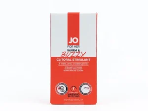 System Jo JO Warm & Buzzy Clitoral Stimulant 0.34 oz. – Long-Lasting Water-Based Tingle Enhancer