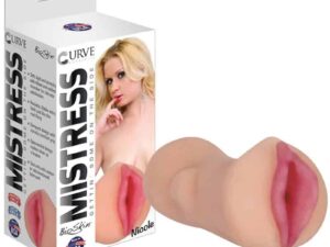 XR LLC Curve Mistress Nicole Vaginal Stroker Beige - Realistic Hand-Painted Lips, Double Textured Design with