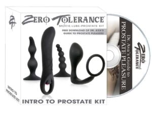 Evolved Zero Tolerance Intro to Prostate Kit 4-Piece Anal Play Set with DVD