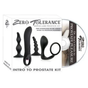 Evolved Zero Tolerance Intro to Prostate Kit 4-Piece Anal Play Set with DVD