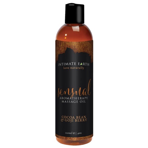 Intimate Earth Sensual Massage Oil by New Earth Trading LLC, 4 fl oz (120 ml)