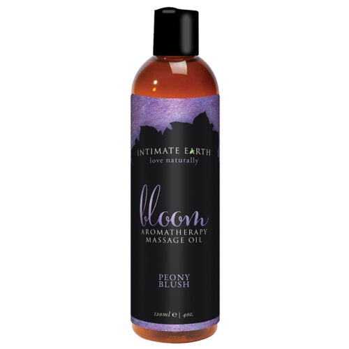 Intimate Earth Bloom Massage Oil by New Earth Trading LLC – 4 fl oz / 120 ml