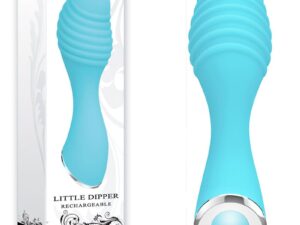 Evolved Little Dipper Rechargeable Silicone Vibrator Blue - Compact Personal Massager with 8 Vibration Modes