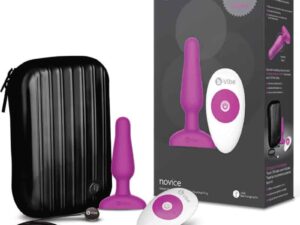 COTR Inc. b-Vibe Novice Rechargeable Remote-Controlled Silicone Anal Plug - Fuchsia
