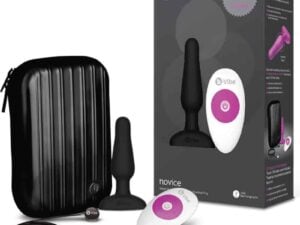 COTR Inc. b-Vibe Novice Rechargeable Remote-Controlled Silicone Anal Plug - Black (Part BV-004 BLK)
