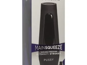 Doc Johnson Main Squeeze - The Original Pussy Vanilla Textured Masturbator with Hard Outer Case