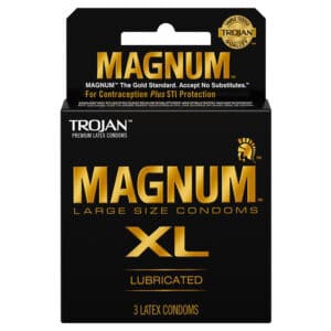 Paradise Marketing Services Trojan Magnum XL Condoms (3 Pack) for Larger Fits and Enhanced Comfort