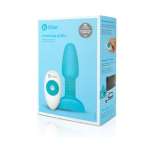 COTR Inc. b-Vibe Rimming Petite Rotating and Vibrating Remote Control Plug in Teal