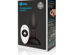 COTR Inc. b-Vibe Rimming Petite Rotating and Vibrating Remote Control Plug - Black