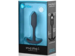 COTR Inc. b-Vibe Snug Plug 1 Weighted Silicone Anal Plug – Black (Part No. BV-007 BLK)