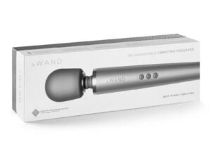 COTR Inc. Le Wand Rechargeable Massager Grey – Flexible 360° Rotation with 10 Speeds and 20 Vibration Patterns