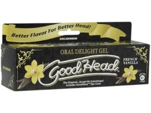 Doc Johnson GoodHead Oral Delight Gel 4 oz Tube French Vanilla – Tasty Oral Sex Enhancer