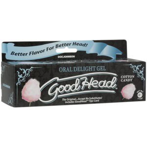 Doc Johnson GoodHead Oral Delight Gel - 4 oz Cotton Candy Flavor