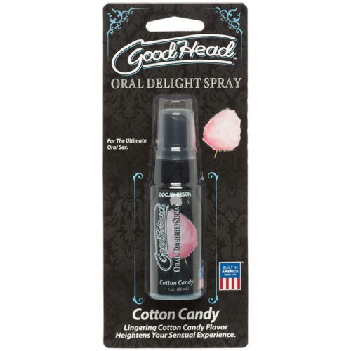 Doc Johnson GoodHead Oral Delight Cotton Candy Spray - 1 fl oz Lickable Flavor