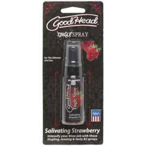 Doc Johnson GoodHead Tingle Spray - Salivating Strawberry, 1 fl oz