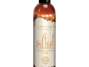New Earth Trading LLC Intimate Earth Salted Caramel Pleasure Glide 2 oz – Flavored Personal Lubricant