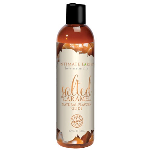 New Earth Trading LLC Intimate Earth Salted Caramel Pleasure Glide 2 oz - Flavored Personal Lubricant