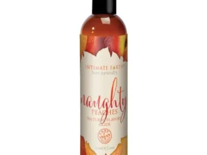 Intimate Earth Naughty Nectarines Natural Flavors Glide – 2 oz Edible Lubricant by New Earth Trading LLC