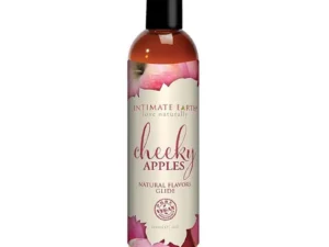 Intimate Earth Cheeky Apples Pleasure Glide 4 oz – Organic Flavored Water-Based Lubricant