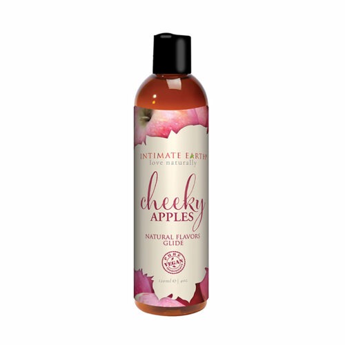 Intimate Earth Cheeky Apples Pleasure Glide 4 oz - Organic Flavored Water-Based Lubricant