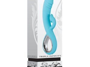 Evolved Triple Infinity Rechargeable Heating Suction Silicone Dual Stimulator