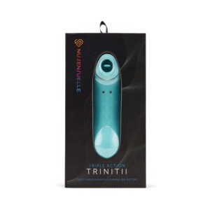 Nu Sensuelle Trinitii 3-in-1 Suction Tongue Vibe by Novel Creations USA Inc. - Electric Blue